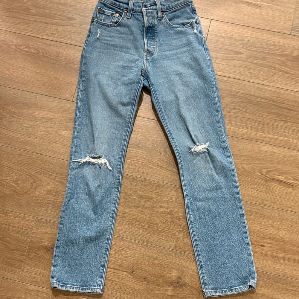 Levi's Light Blue Straight Leg Jeans